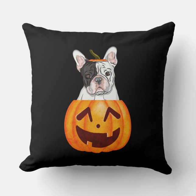 Coussin Frenchie Halloween (Recto)