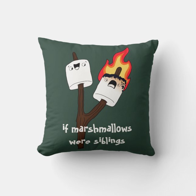 Coussin Frères et sœurs Marshmallow (Recto)