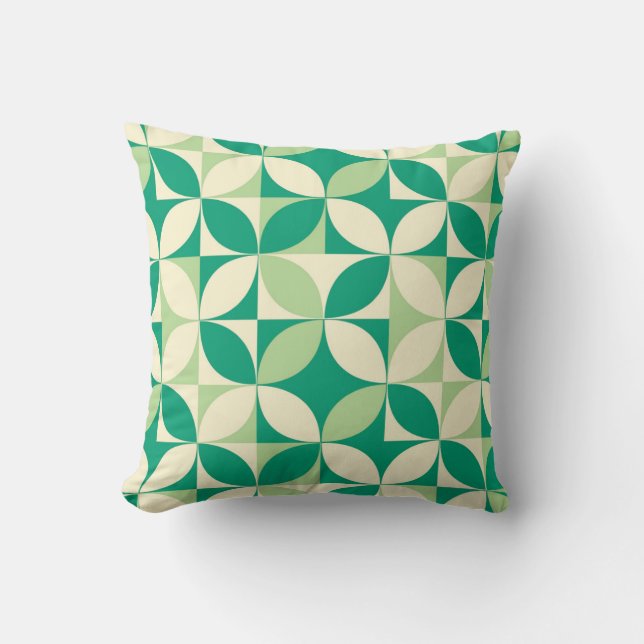 Coussin “Fresh Green Throw Pillow (Recto)