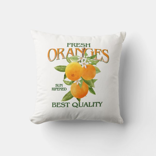 Coussin Fresh Oranges - Best Quality (Recto)