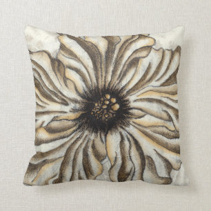 Coussin Fresque de Flowerhead sur l'arrière - plan