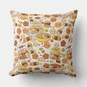 Coussin Friandise japonaise kawaii sakura arare