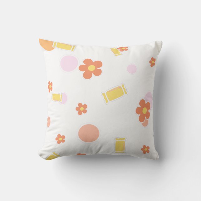Coussin friandises et fleurs (Recto)