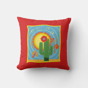 Coussin Frida Kahlo Cactus Graphic