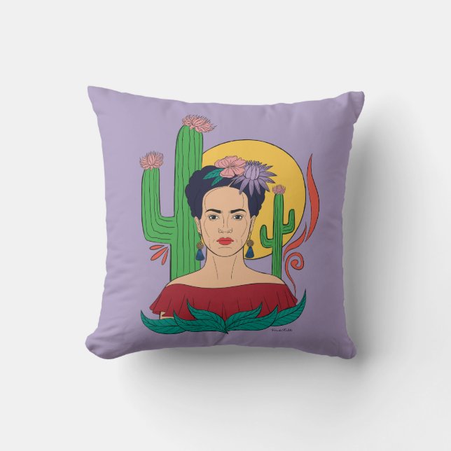 Coussin Frida Kahlo Desert Graphic (Recto)