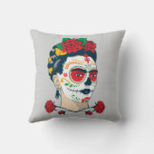Coussin Frida Kahlo | El Día de los Muertos (Verso)