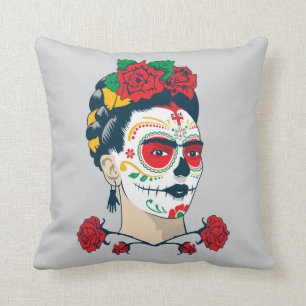 Coussin Frida Kahlo   El Día de los Muertos