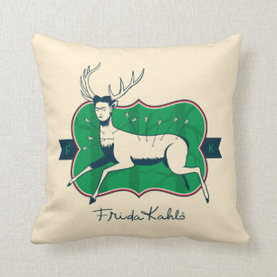 Coussin Frida Kahlo   les cerfs communs blessés