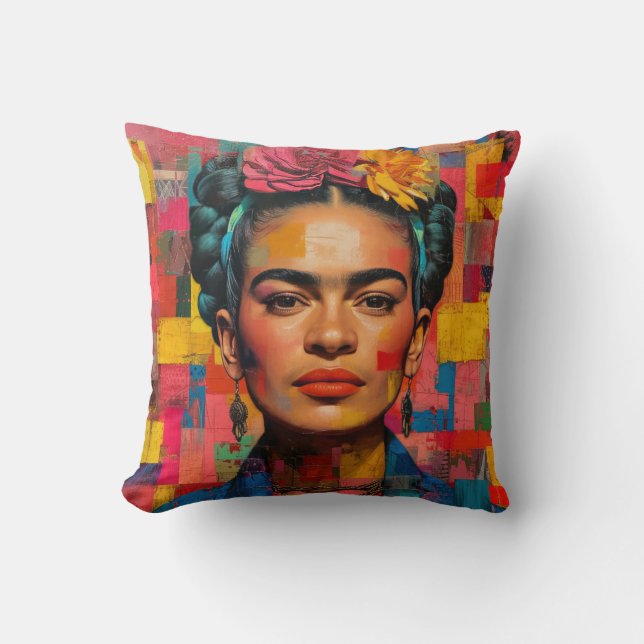 Coussin Frida Kahlo Pillow, Cushion, Frida Decor (Recto)
