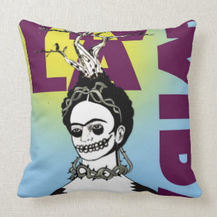 Coussin Frida Kahlo Pop Art Portrait