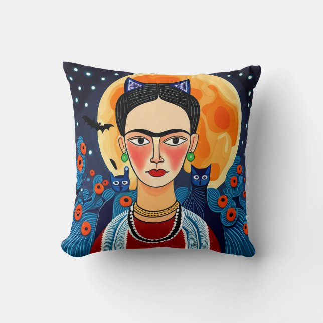 Coussin FridaHalloween (Recto)