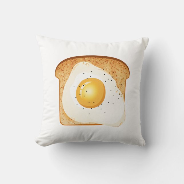 Coussin Fried egg on toast (Recto)