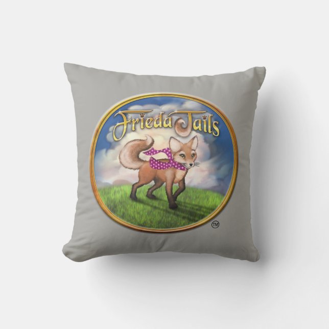 Coussin Frieda coupe la queue le carreau (Recto)