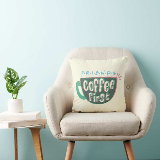Coussin FRIENDS™ | Café d'abord (Chaise)