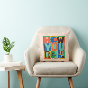 Coussin FRIENDS™ How You Doin' - Graphisme Vif