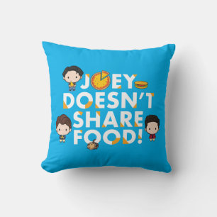 Coussin FRIENDS™   Joey ne partage pas la nourriture Chibi