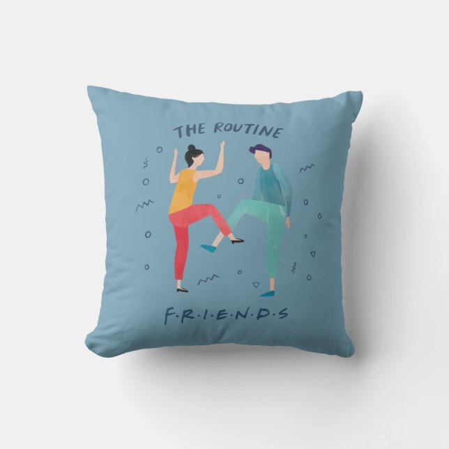 Coussin FRIENDS™ | La Routine (Recto)