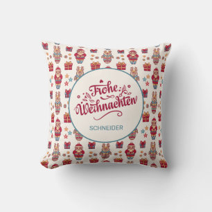 Coussin Frohe Weihnachten Personnalisé