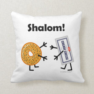 Coussin Fromage de bagel et fondu - Shalom !