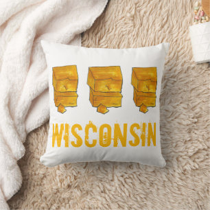 Coussin Fromage de cheddar jaune Wisconsin Madison WI Food