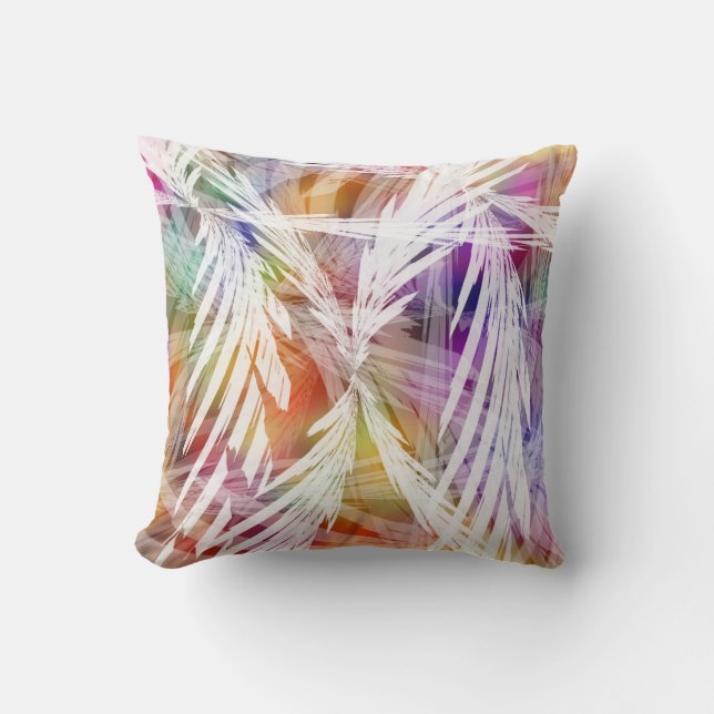 Coussin Frondes tropicales (Recto)