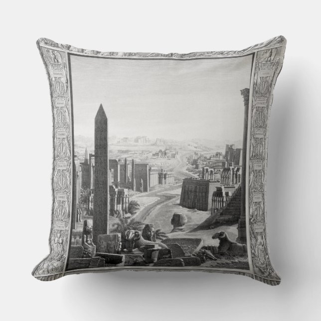 Coussin Frontispice au volume 1 de la description de ` du (Recto)