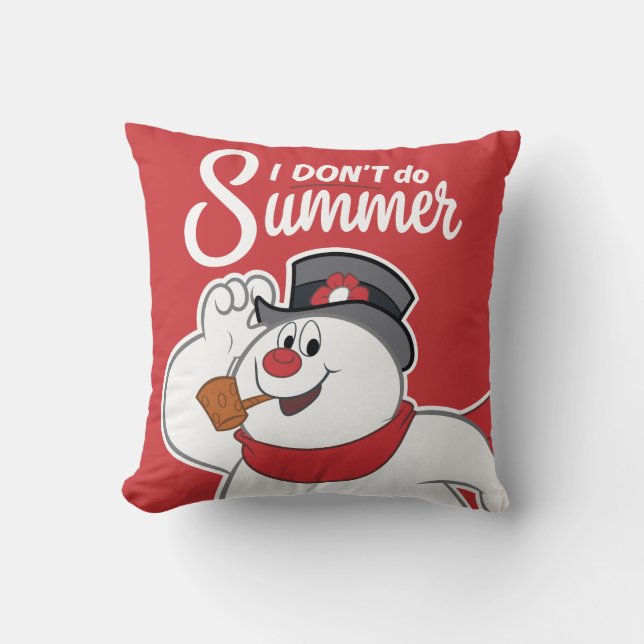 Coussin Frosty the Snowman™ | Je ne fais pas l'été (Recto)