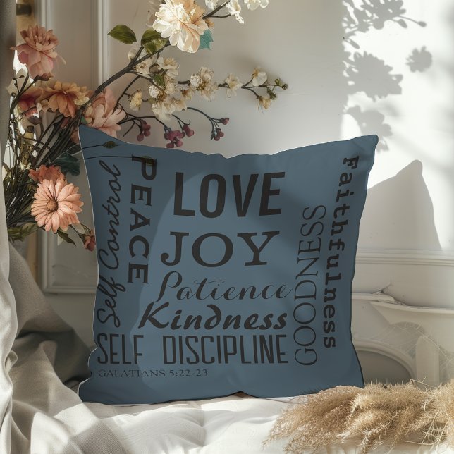 Coussin Fruit Chrétien De L'Esprit, Galates 5:22-23 (Créateur téléchargé)
