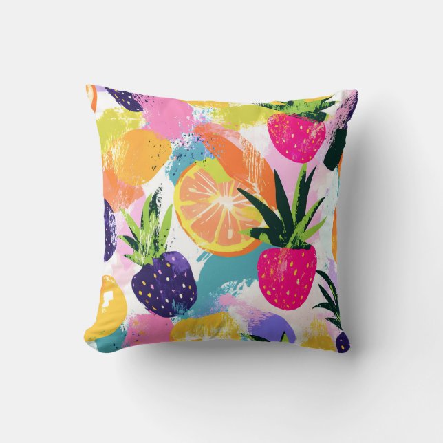 Coussin Fruit tropical d'été Fiesta (Recto)