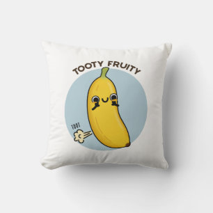 Coussin Fruité Tooty Funky Banana Fruit Pun