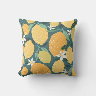 Coussin Fruits de citron sans soudure motif
