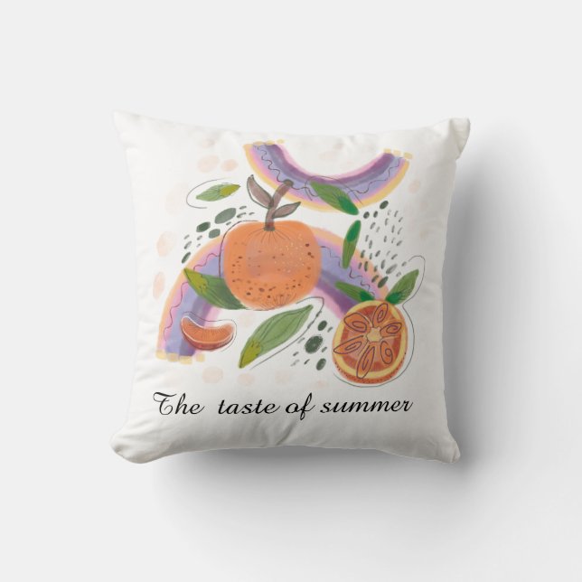 Coussin fruits d'eau (Recto)