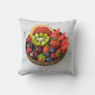 Coussin Fruits Et Légumes Colorés