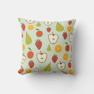 Coussin Fruits frais dans un motif extensible sans couture