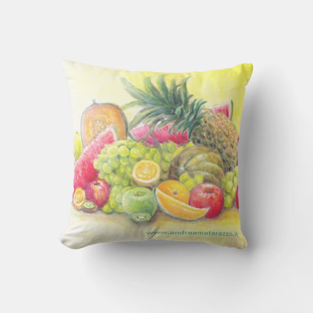 Coussin Fruits heureux (Recto)