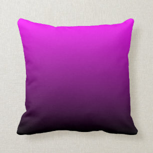 Coussin Fuchsia Black Ombre