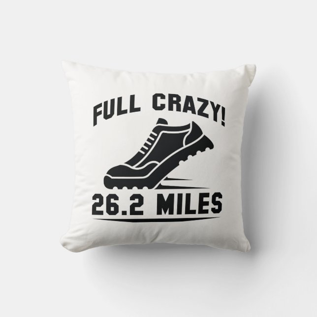 Coussin Full Crazy 26,2 Miles (Recto)