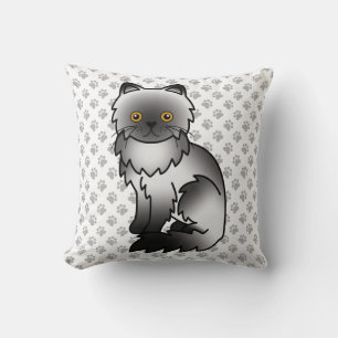 Coussin Fumer Perse mignon dessin chat et pattes