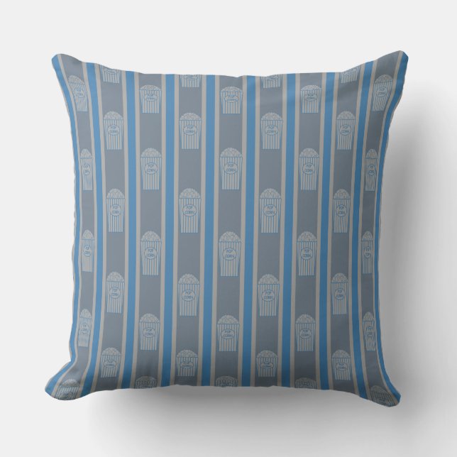 Coussin Fun and Fancy Blue Grey Popcorn (Recto)