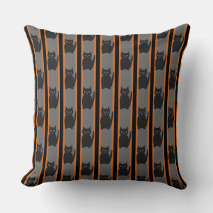 Coussin Fun and Fun Halloween Chats noirs