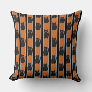 Coussin Fun and Fun Halloween Chats noirs
