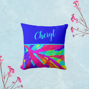Coussin Fun Bright Coloré Moderne Personnalisé