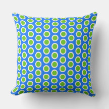 Fun Bright Lime Vert Bleu Blanc Carrelage Art Moti