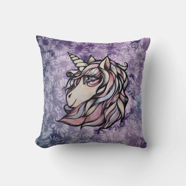 Coussin Fun cute unicorn art unicorns design               (Recto)