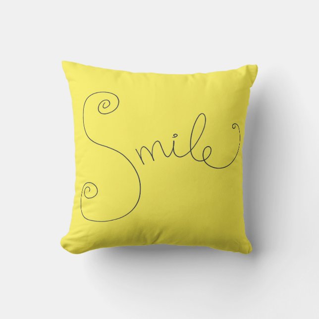 Coussin fun doodsmile design simple et moderne (Recto)