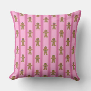 Coussin Fun et fantaisie Pain d'épices rose Homme