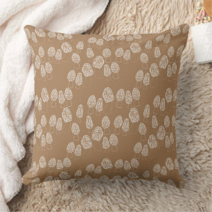 Coussin Fun Fungi Morel Champagne Motif
