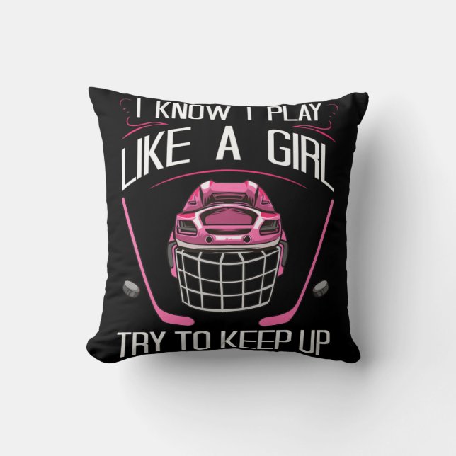 Coussin Fun Girls Hockey Designs For Women Field Hockey No (Recto)