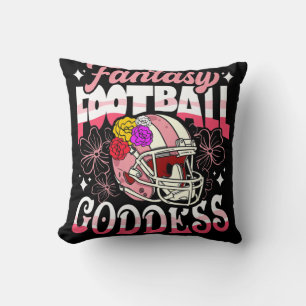 Coussin Fun Imaginaire Football Déesse Casque Fleur Femme