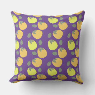 Coussin Fun Mango Orange Jaune Fruit